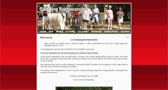 Desktop Screenshot of campingrochecondrie.com